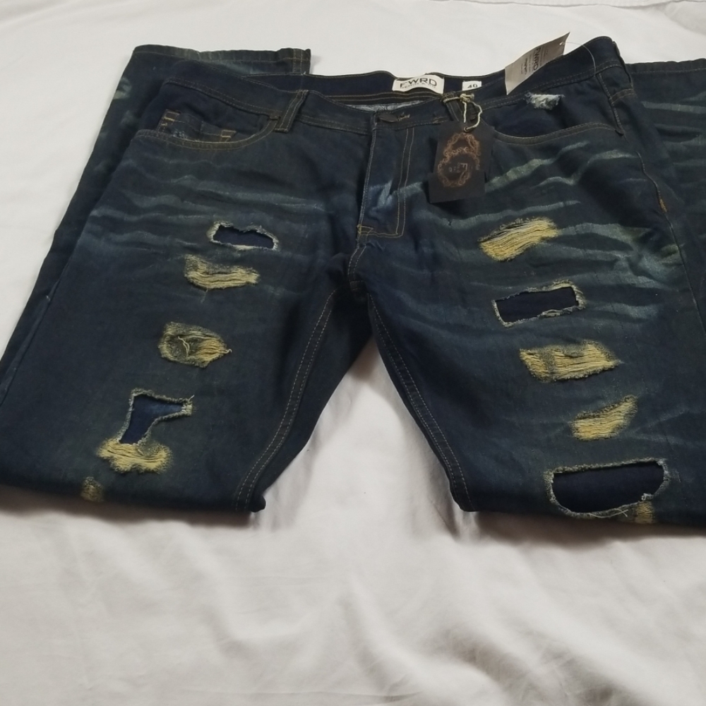 FWRD Light  Ripped Rugged Denim